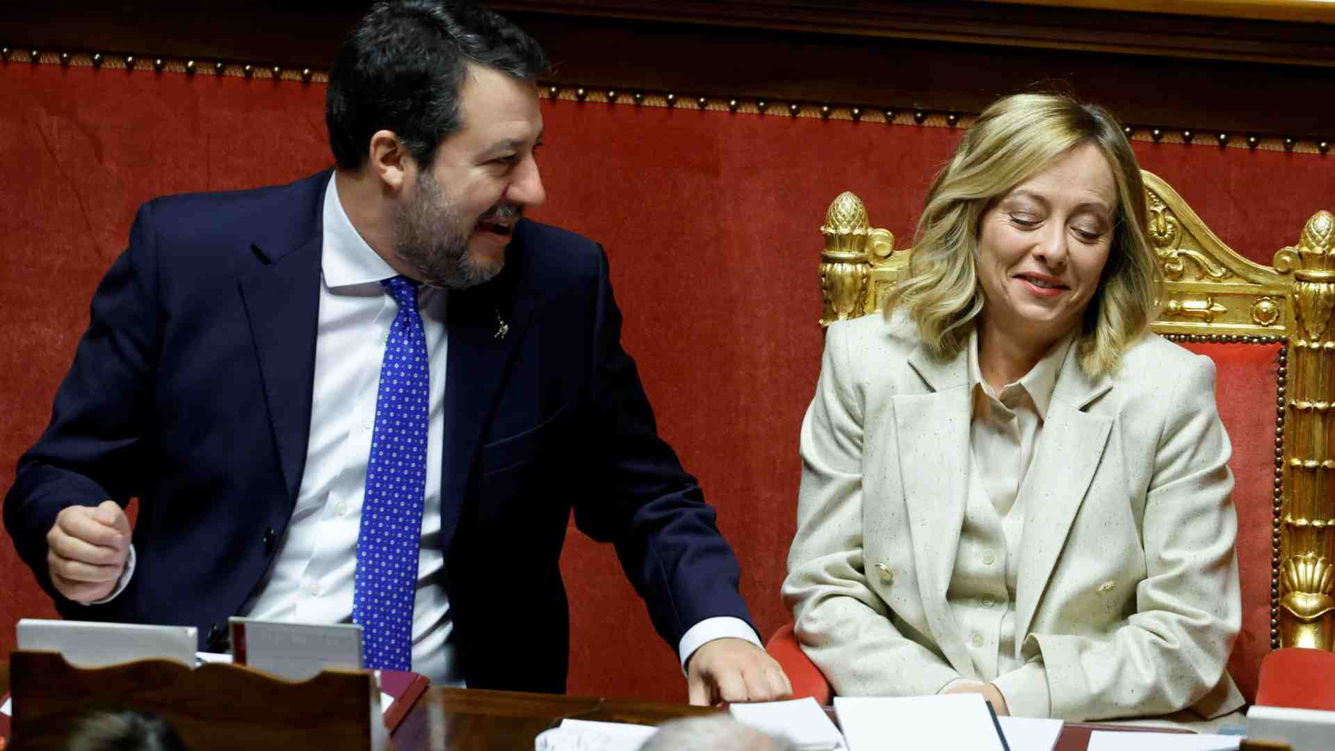 Immagine di Salvini assolto, Meloni esulta: «Accuse infondate, difendiamo sovranità»