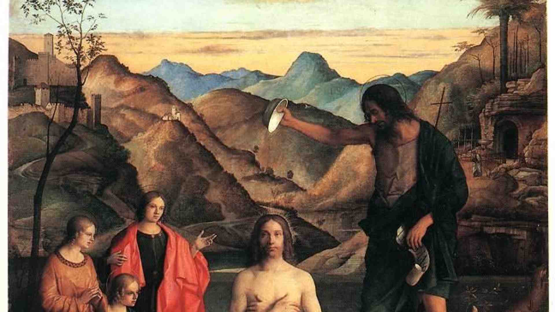 Immagine di Gesù è totalmente solidale con la gente che lo circonda