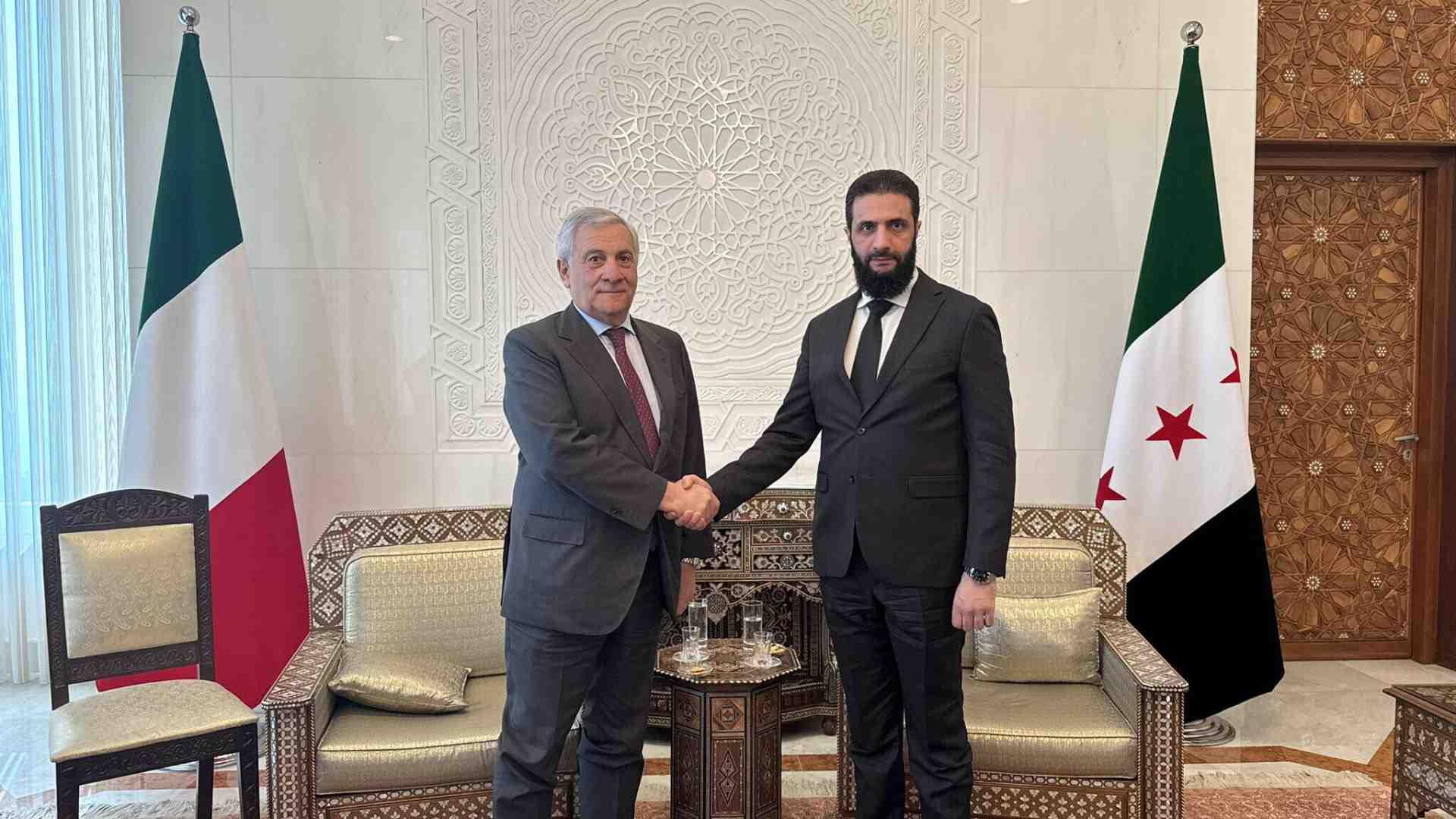 Immagine di Tajani in Siria per il controsorpasso su Parigi e Berlino. Il nodo sanzioni