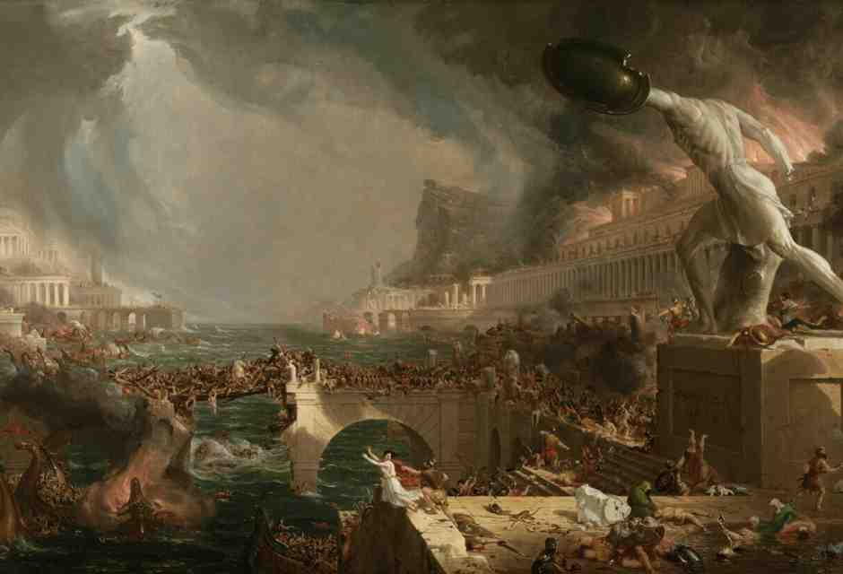 Cole Thomas, "The Course of Empire: Destruction", 1836