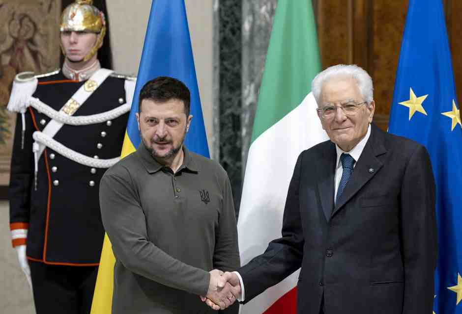 Zelensky a Roma riceve il sostegno dell’Italia