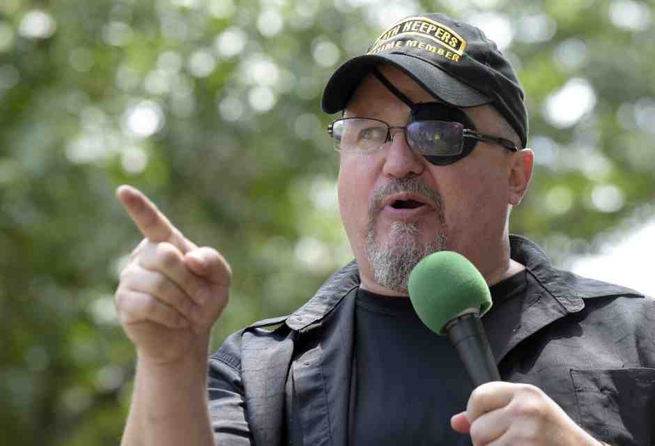 Stewart Rhodes, leader degli Oath Keepers (LaPresse)<br />