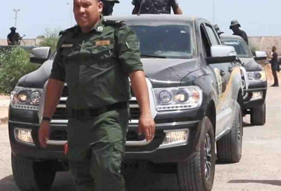&nbsp;Al Masry con le insegne della polizia giudiziaria libica