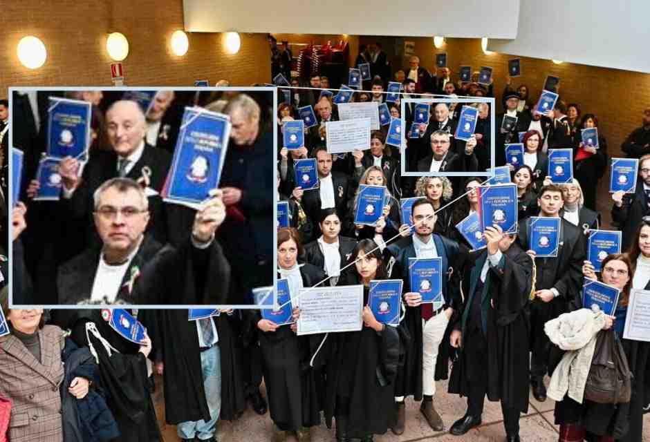 Nel riquadro il pm Gianfranco Colace (foto dalla pagina Facebook dell'Associazione nazionale magistrati)