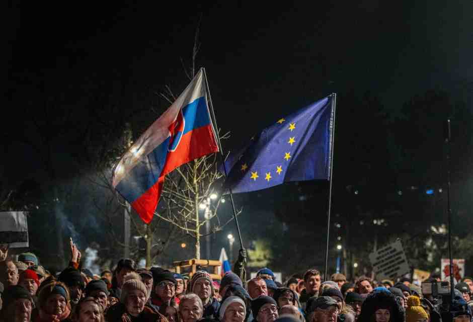 &nbsp;Proteste Bratislava (Ansa)
