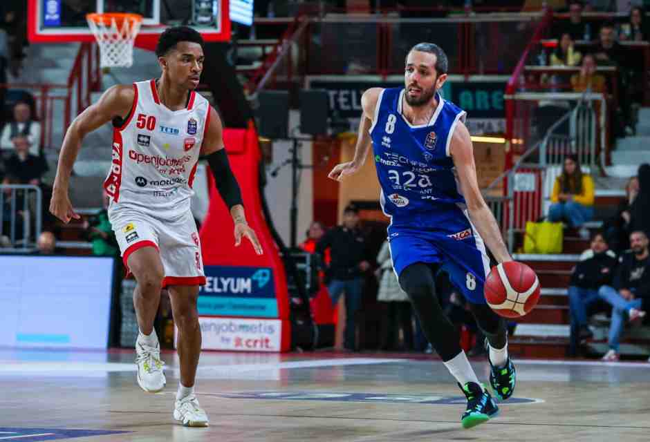 Amedeo Della Valle, 32 anni il prossimo 11 aprile, a Brescia dal 2021, ha vinto con la Germani la Coppa Italia due anni fa (Getty Images)
