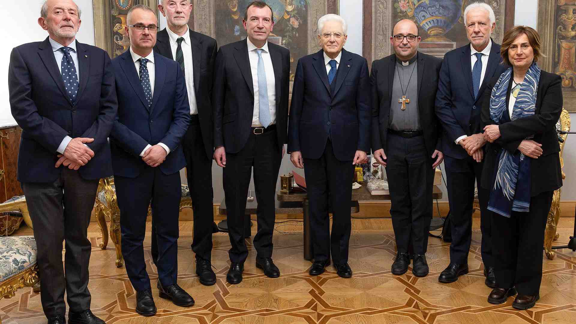 Immagine di Delegazione del Don Calabria dal presidente Mattarella