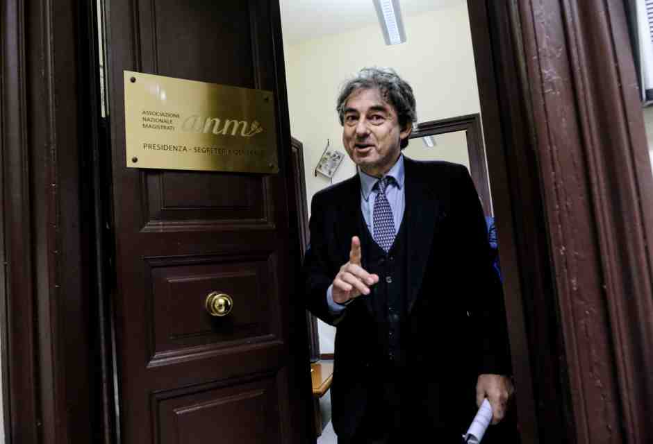 Il presidente Anm Cesare Parodi in occasione della riunione del Comitato direttivo centrale a Roma (Mauro Scrobogna / LaPresse)&nbsp;<br />