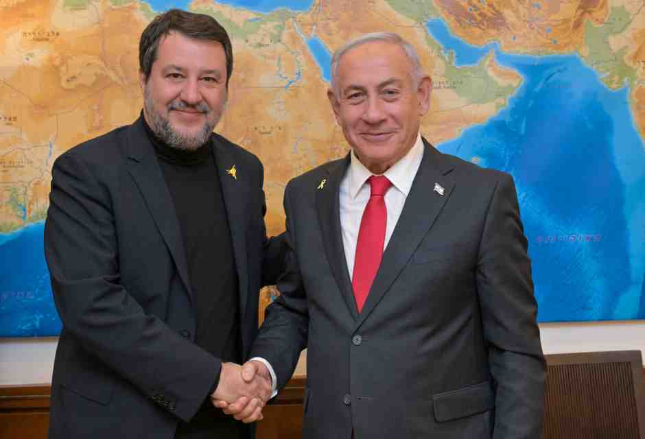 Salvini a Gerusalemme vede Netanyahu