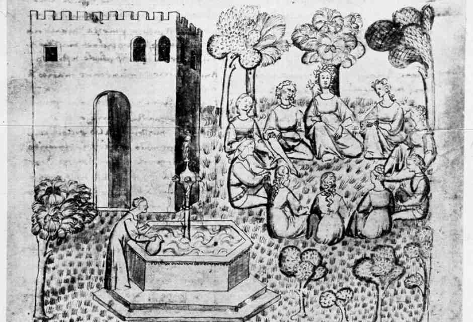 Uno dei 18 disegni autografi di Giovanni Boccaccio scoperti da Vittore Branca (foto ANSA)