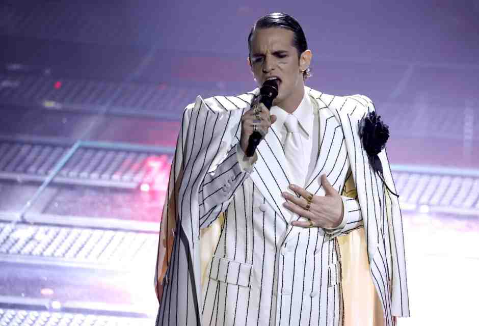 Achille Lauro al Festival di Sanremo 2025 (Ansa) 