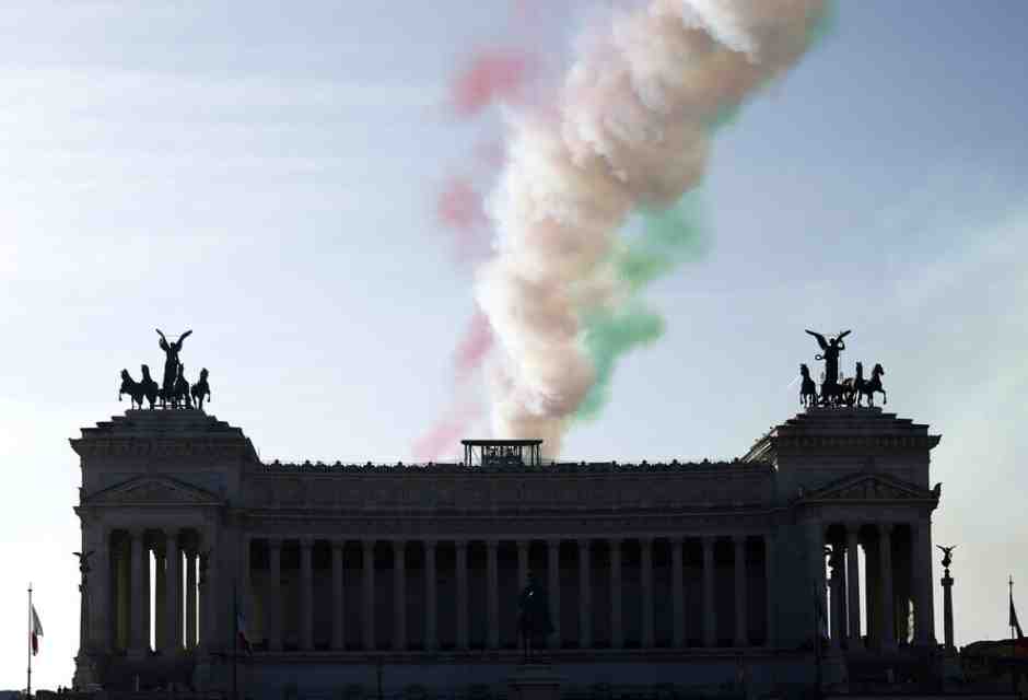L'Altare della Patria a Roma, foto LaPresse