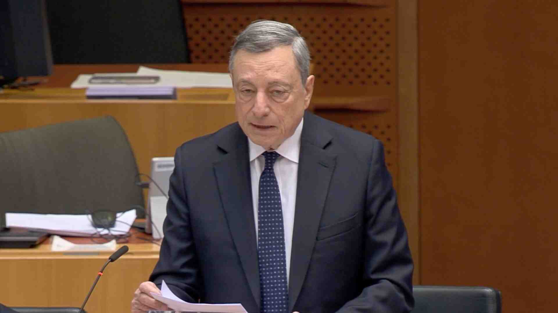 Immagine di Draghi: “L'Ue sarà lasciata sola a garantire la sicurezza in Ucraina e nella stessa Europa"