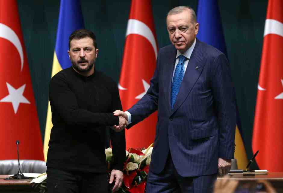 Volodymyr Zelensky e Recep Tayyip Erdogan (Ansa)