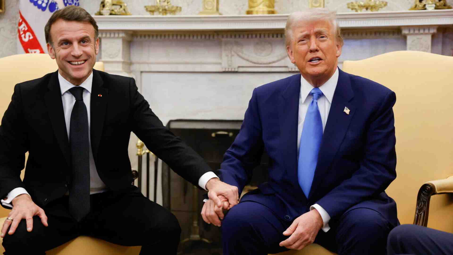 Immagine di Macron da Trump: propone le forze europee a garantire la pace in Ucraina e incassa il sostegno americano