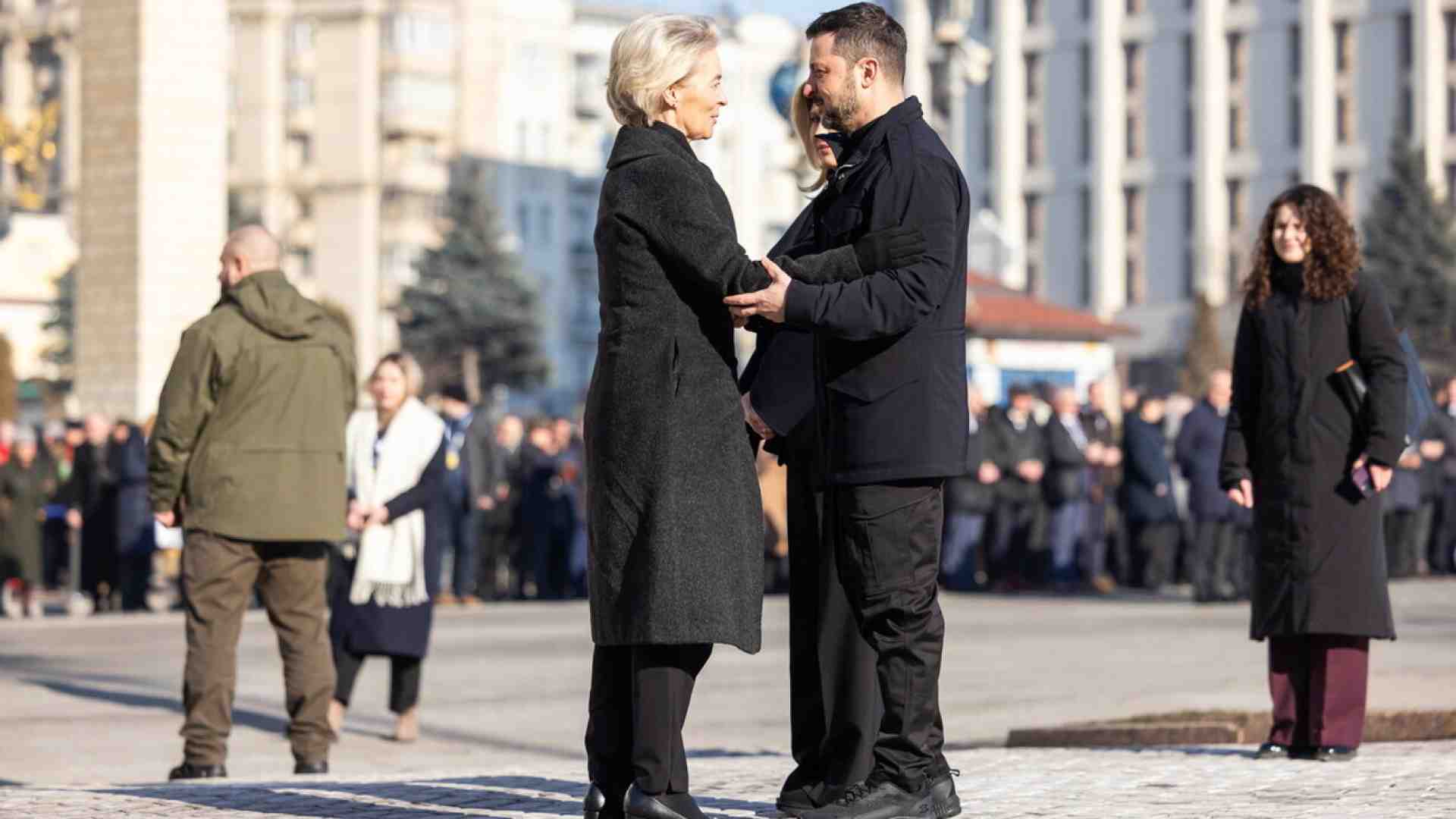 Immagine di "L'Ucraina è Europa. Nuovi aiuti per 3,5 miliardi". Il viaggio di von der Leyen a Kyiv