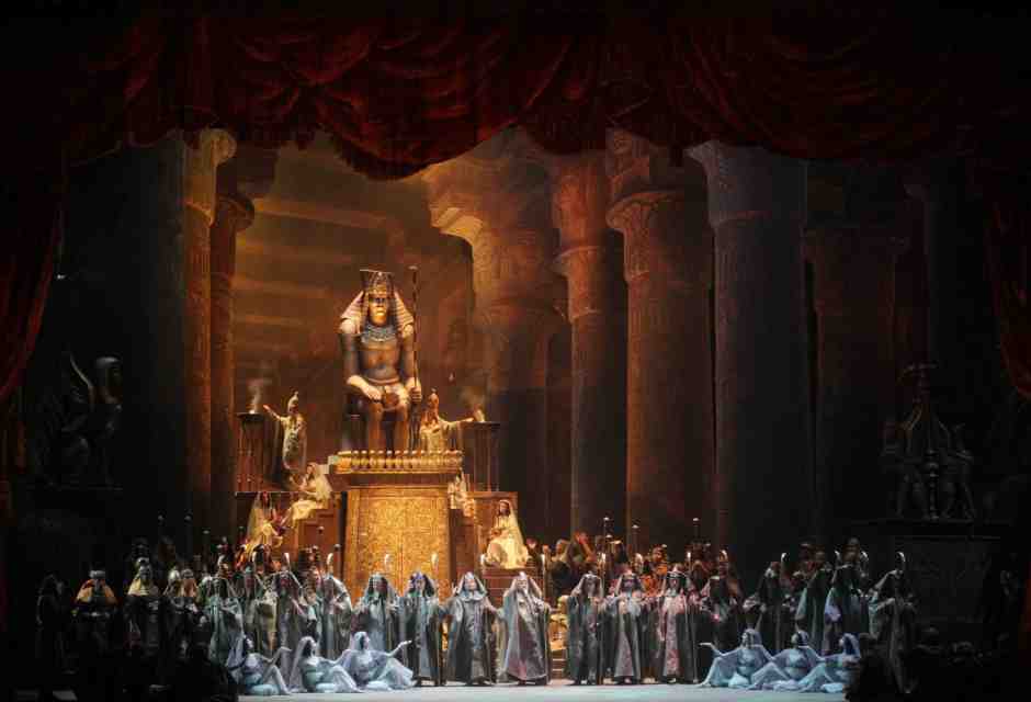 &ldquo;Aida&rdquo; per la regia di Franco Zeffirelli alla Scala nel 2012 (foto Ansa)&nbsp;<br />
