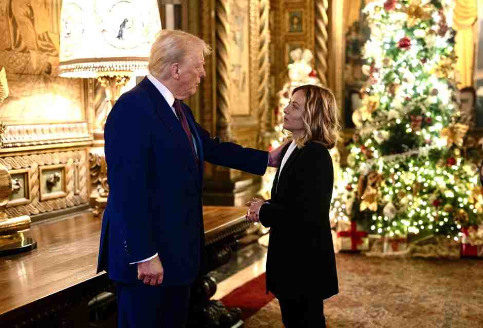 Donald Trump e Giorgia Meloni (Ansa)
