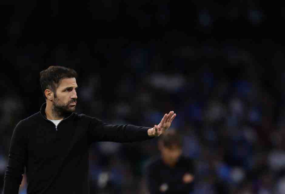 Cesc F&agrave;bregas, 38 anni, &egrave; arrivato sulla panchina del Como nell&rsquo;autunno del 2023 dopo aver cominciato nelle giovanili (foto LaPresse)&nbsp;<br />