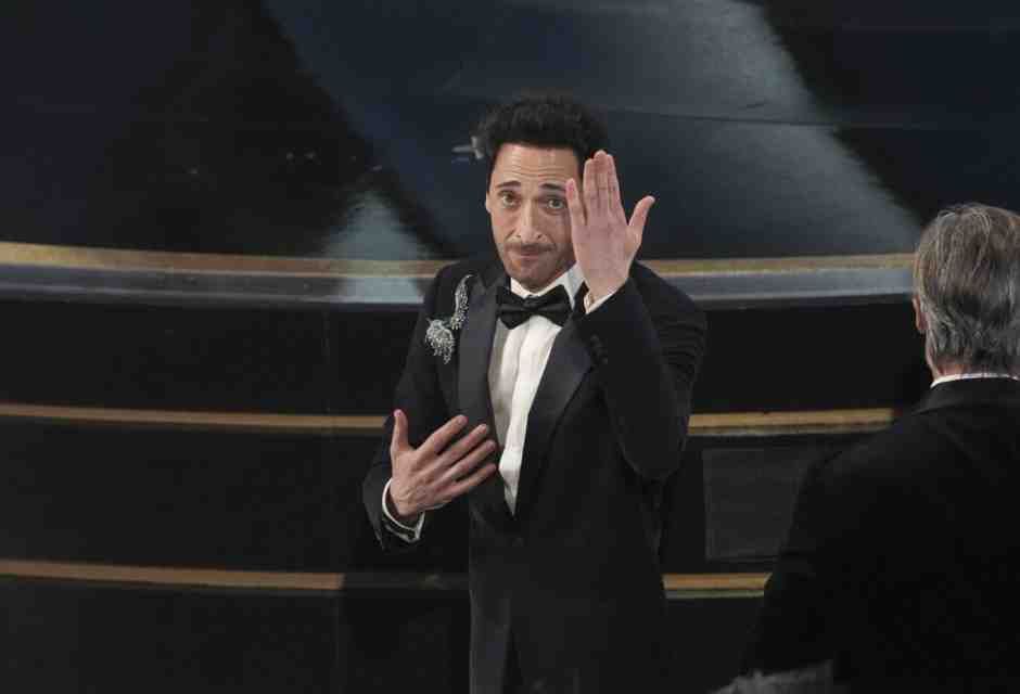 Adrien Brody (foto Ap, via LaPresse)