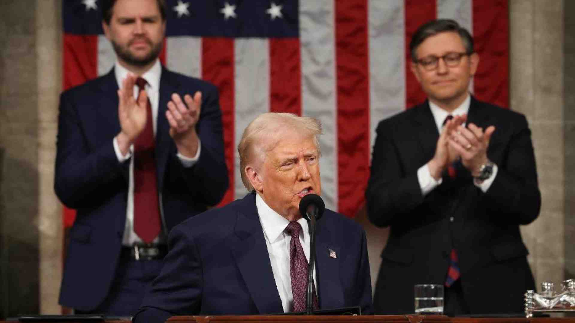 Immagine di Trump al Congresso: «È tornato il sogno americano»