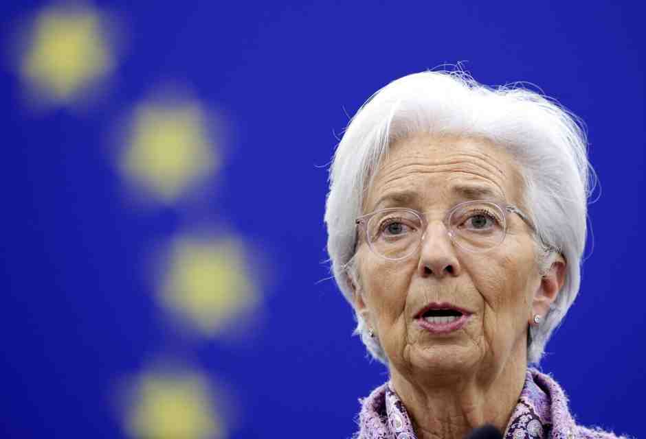 Christine Lagarde, presidente della Bce (foto ANSA)