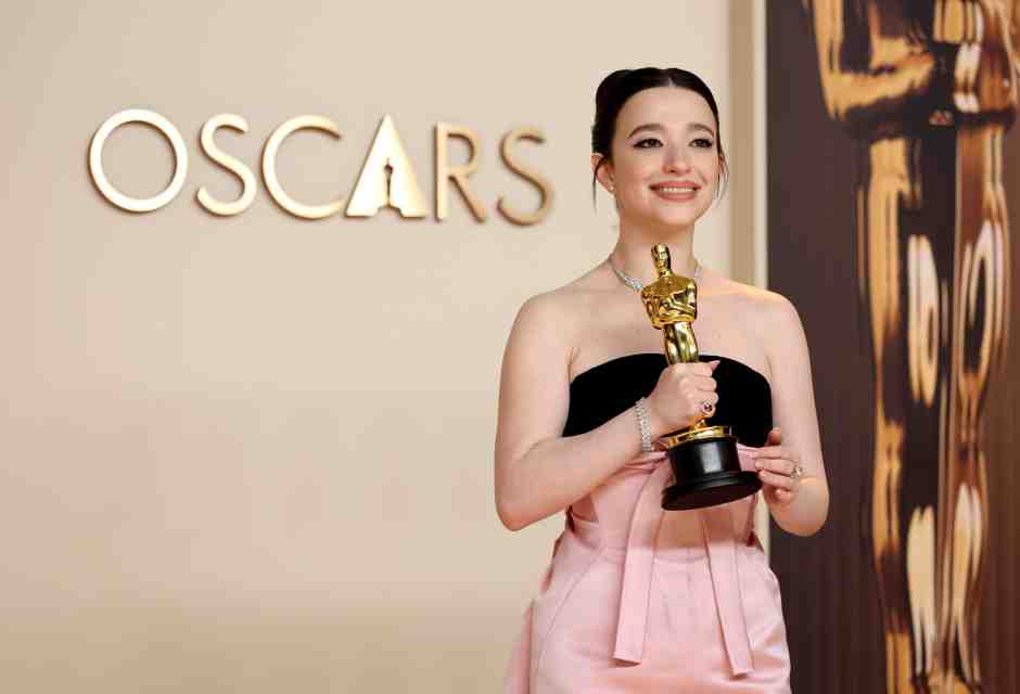 Mikey Madison, vincitrice del premio come migliore attrice protagonista per "Anora" (foto Getty)