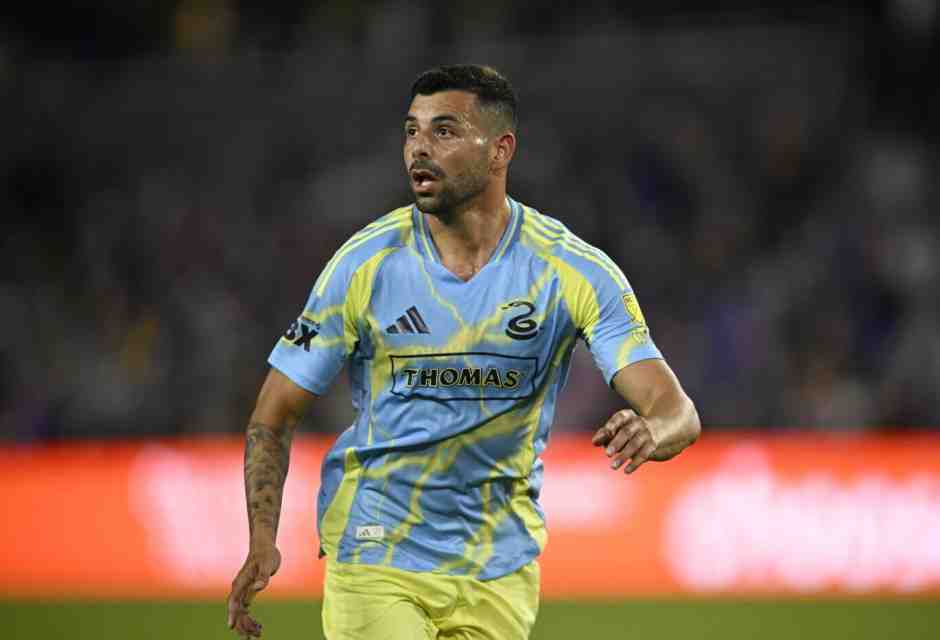 L'attaccante israeliano dei Philadelphia Union, Tai Baribo (foto Ap, via LaPresse)