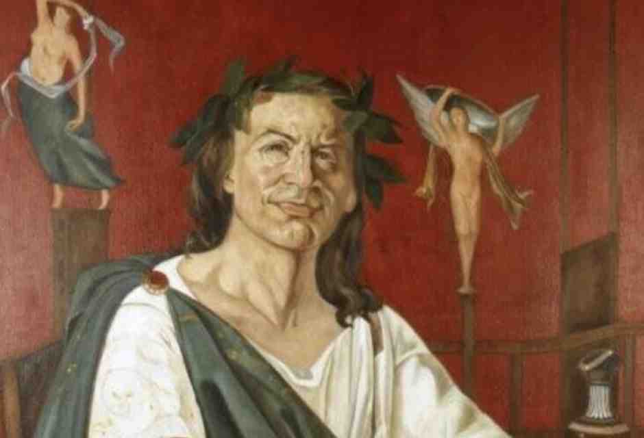 Quinto Orazio Flacco, ritratto immaginario di Giacomo Di Chirico