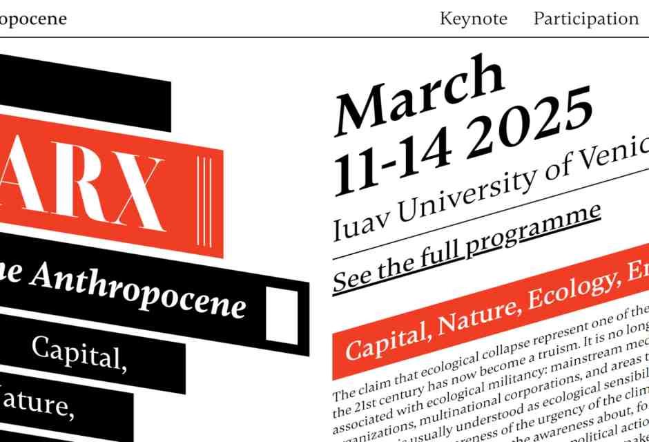 Marx nell’antropocene
