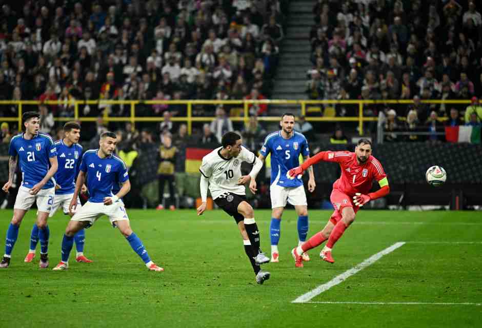 Il gol del 2-0 di Jamal Musiala contro l'Italia in Germania-Italia 3-3 (foto Getty Images)