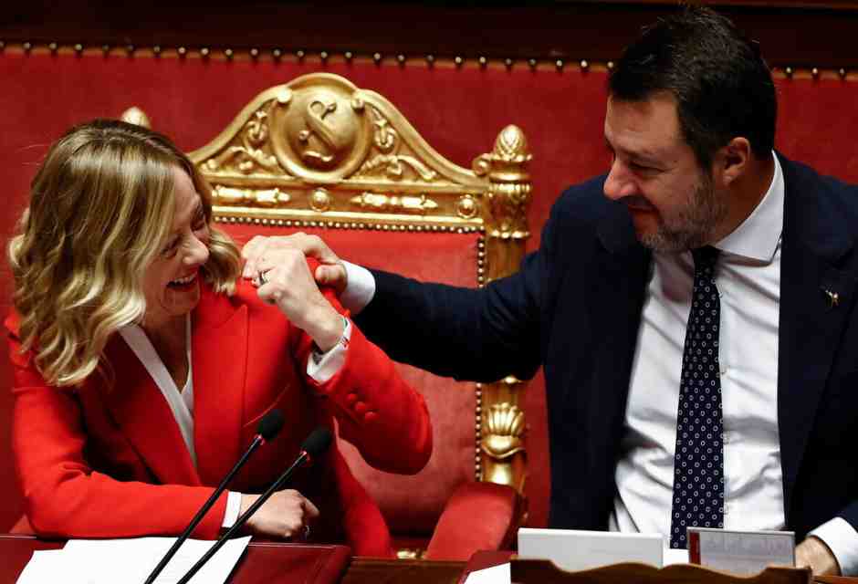 Giorgia Meloni e Matteo Salvini (Ansa)