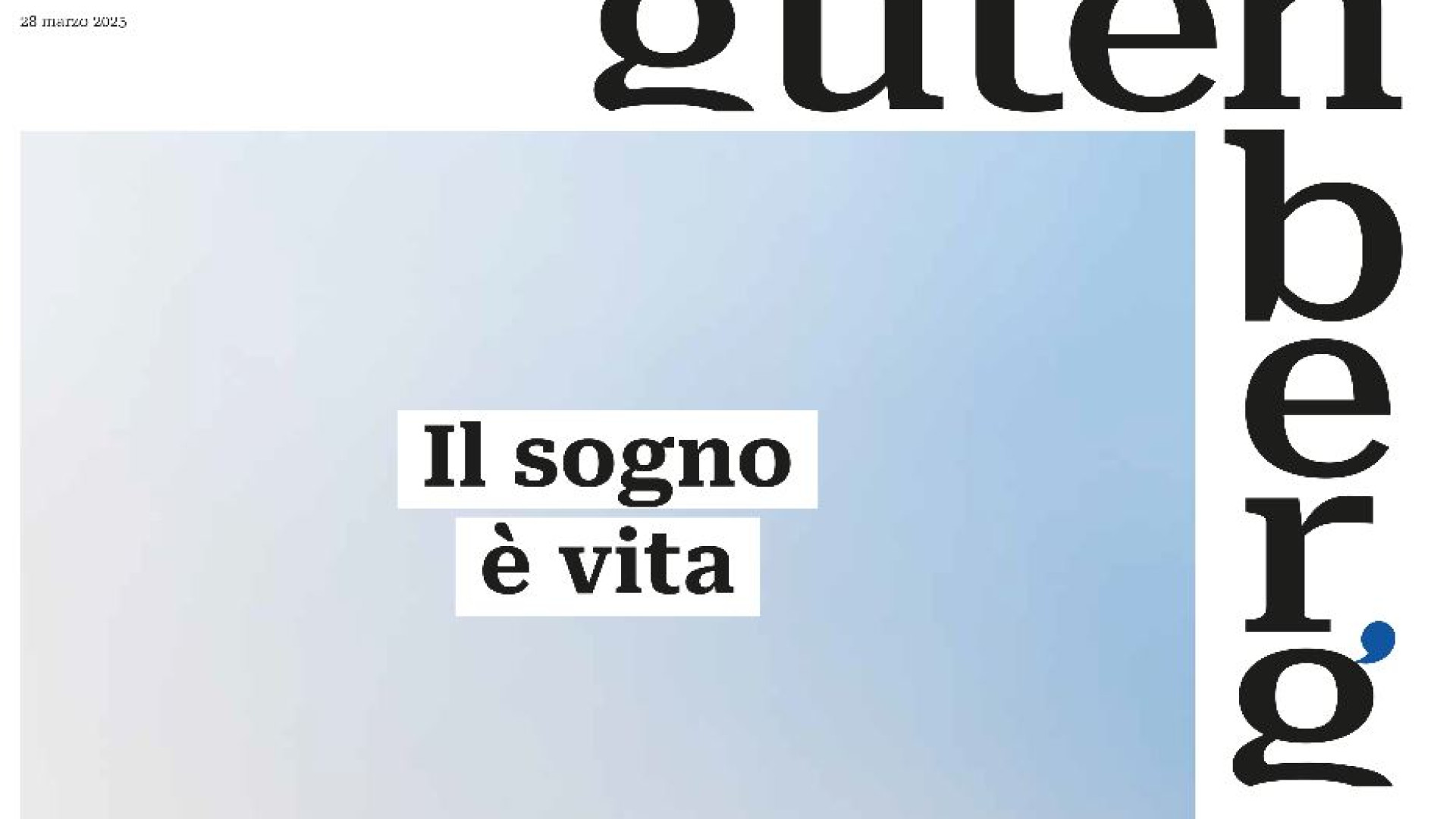Immagine di Il 28 marzo “Gutenberg” indaga il sogno