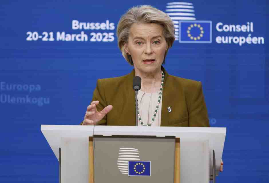 Ursula von der Leyen (foto LaPresse)&nbsp;<br />