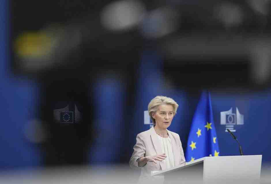 Ursula von der Leyen (foto Ap, via LaPresse)