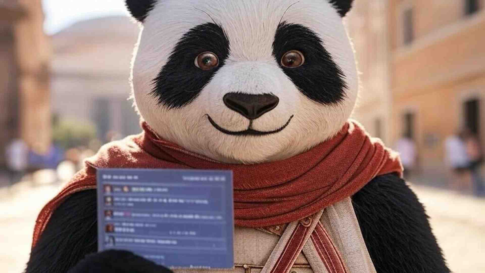 Immagine di Julia, la panda dell’intelligenza artificiale