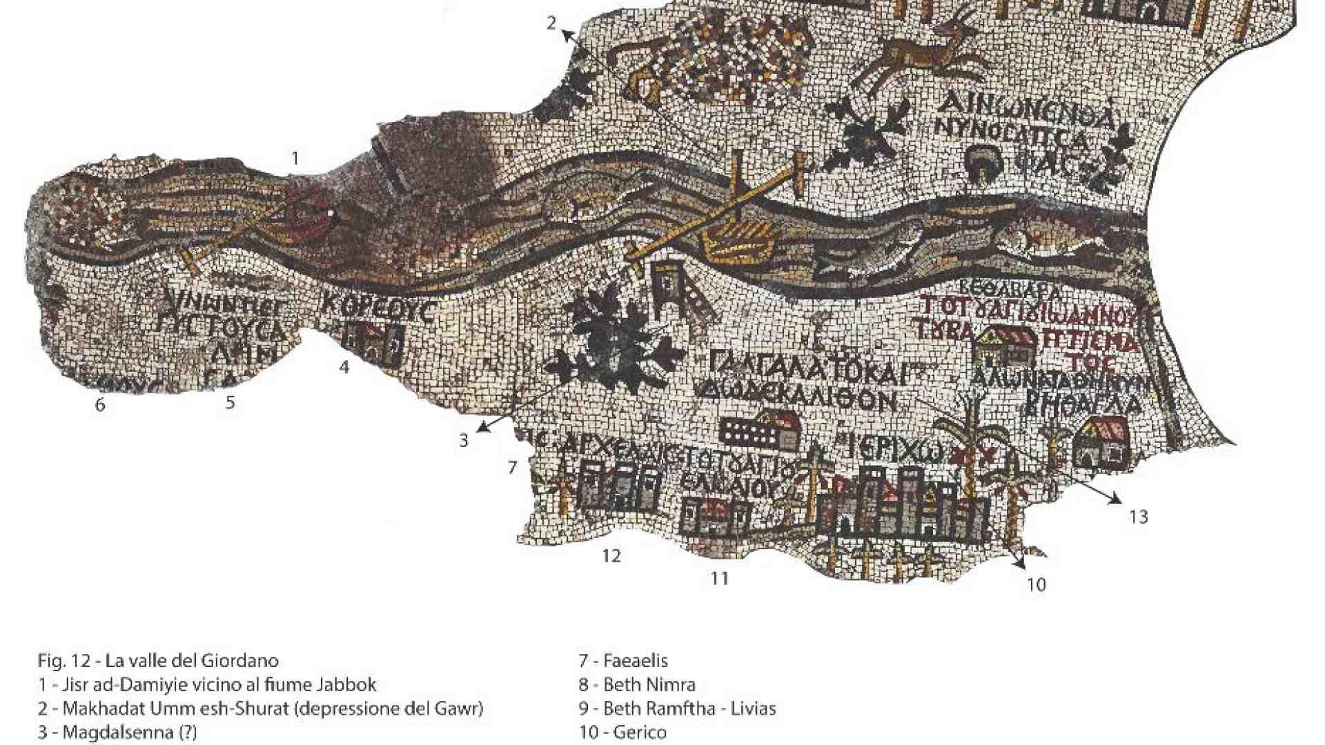 Immagine di Giordania, nel mosaico di Madaba c’è tutta la terra biblica