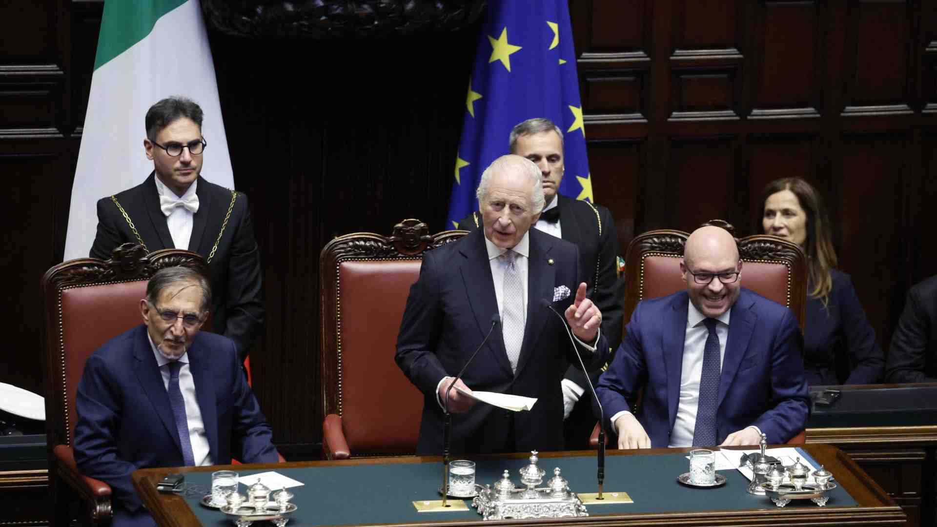 Immagine di Dante, Falcone, l’Ucraina e l’Europa. Il gran discorso del Re in Parlamento