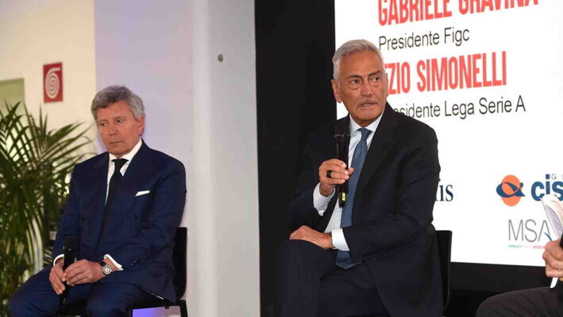 Immagine di Gravina: "Tra Figc e Lega Serie A è tornato il sereno. Presto un commissario straordinario per gli stadi"
