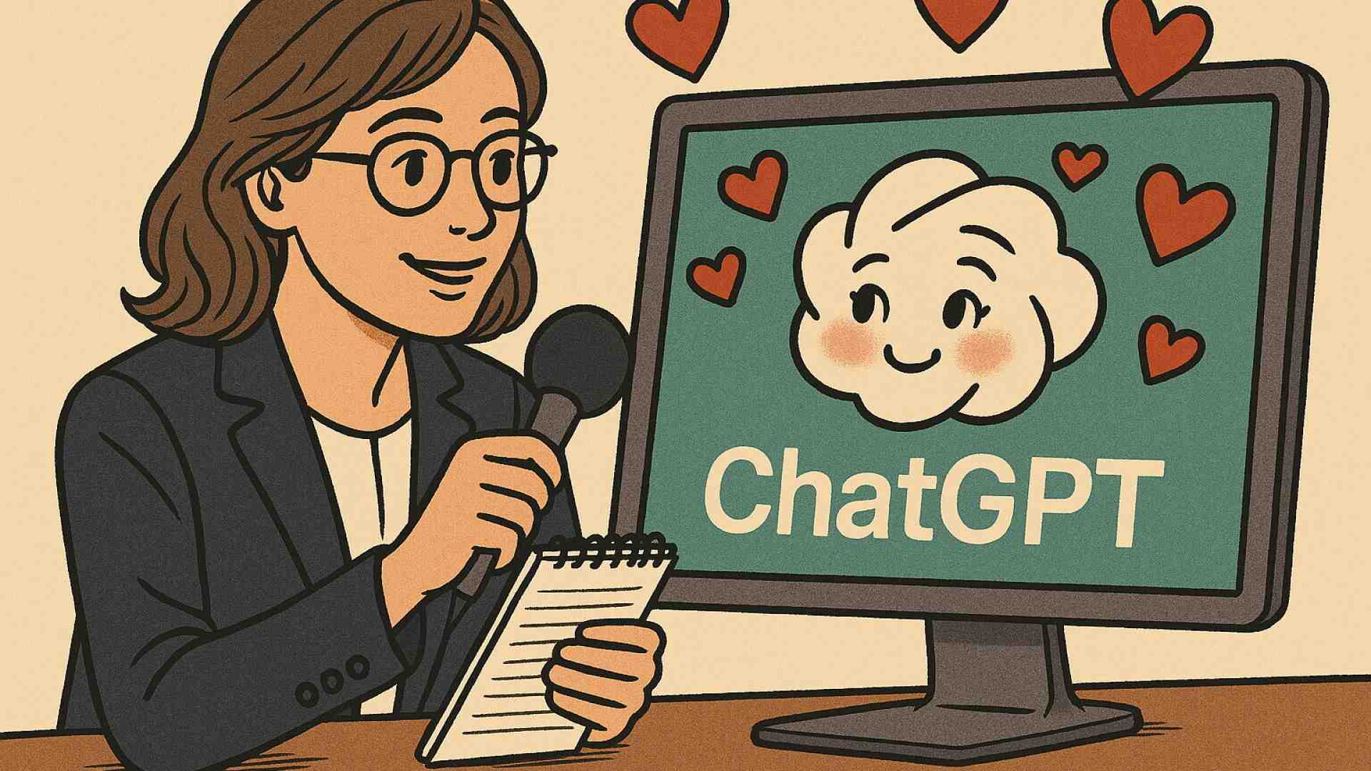 Immagine di I sorrisi (virtuali) e il romanticismo di un chatbot in un mese di Foglio AI