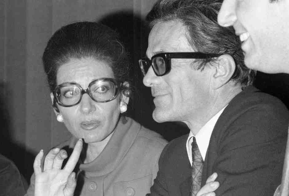 Maria Callas e Pier Paolo Pasolini (foto Getty)