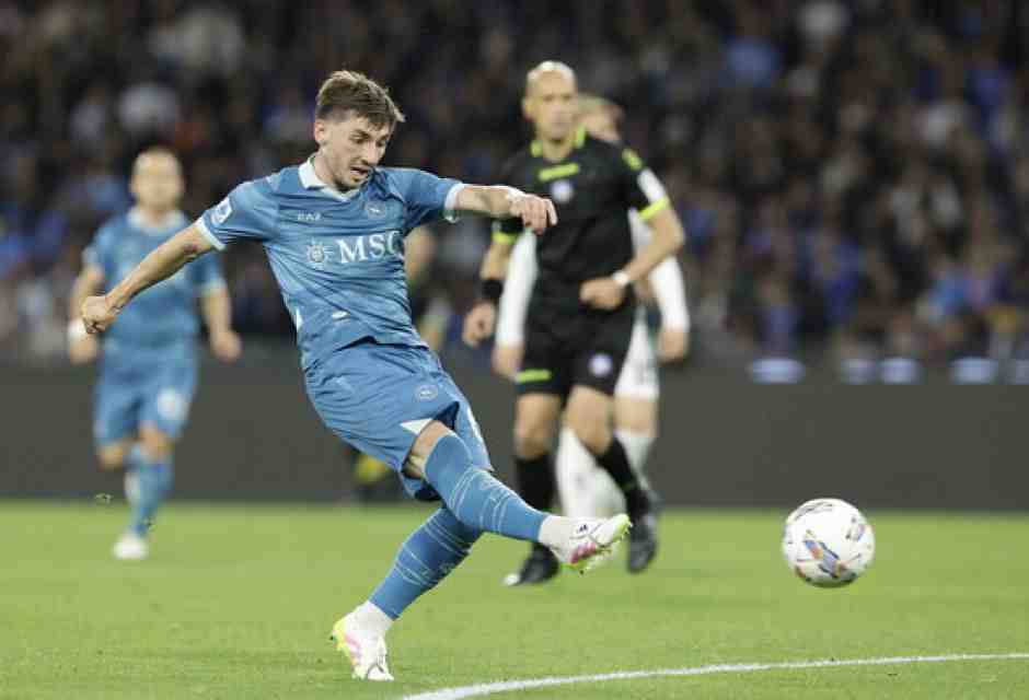 Il centrocampista del Napoli&nbsp;Billy Gilmour (foto LaPresse)