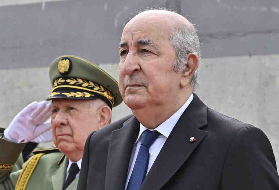 Il presidente algerino Abdelmadjid Tebboune (foto LaPresse)