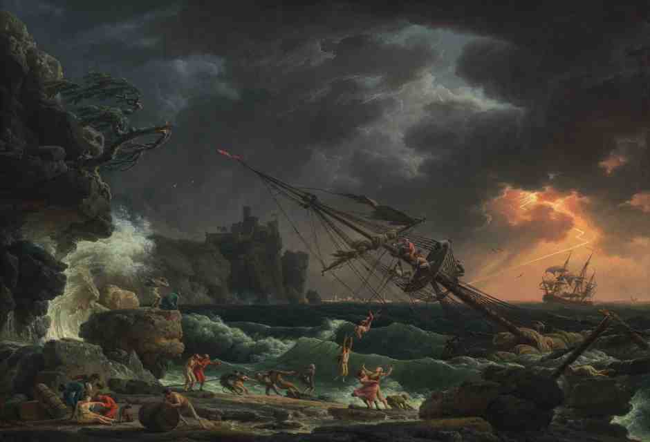 Claude-Joseph Vernet, "Il naufragio", 1772 - National Gallery of Art, Washington, DC&nbsp;<br />