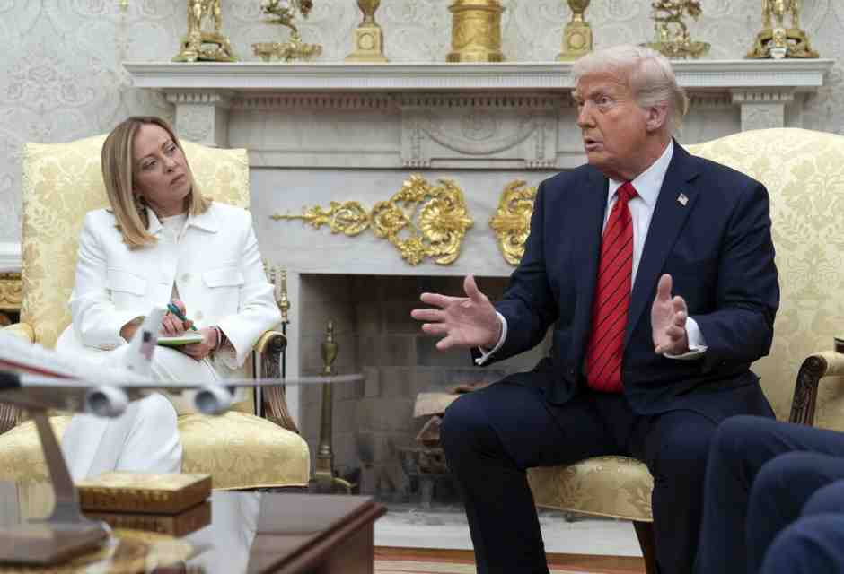 Meloni non paga dazio da Trump