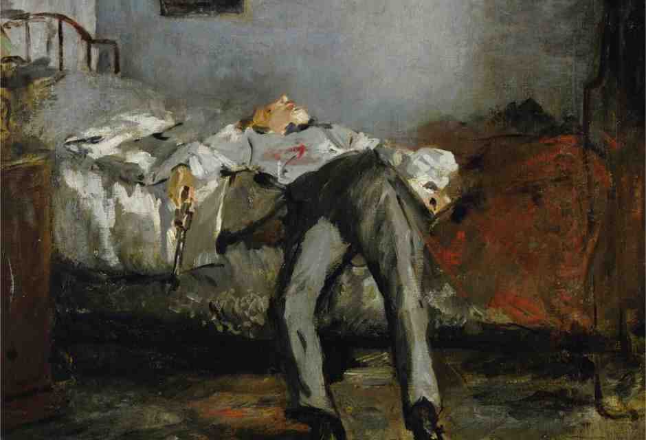 &nbsp;&Eacute;douard Manet, &ldquo;Il suicida&rdquo;, olio su tela, 1877