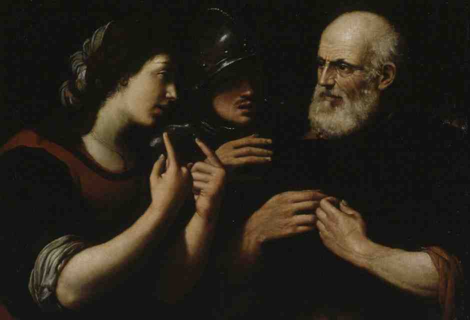 Lionello Spada, "San Pietro rinnega Ges&ugrave;" (1620 ca)