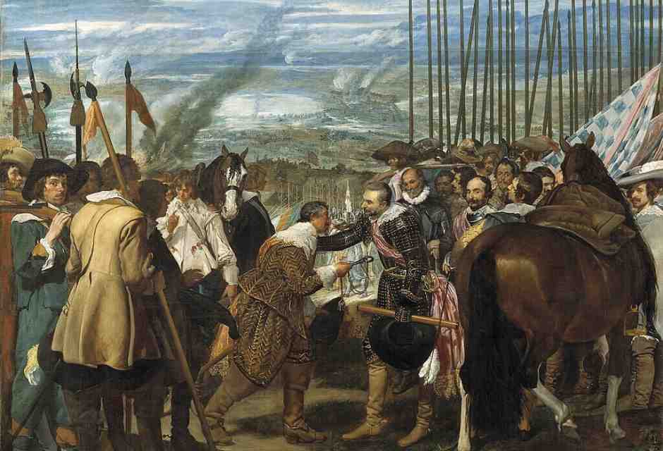 La resa di Breda di Diego Vel&aacute;zquez. Olio su tela, 1635.&nbsp;<br />