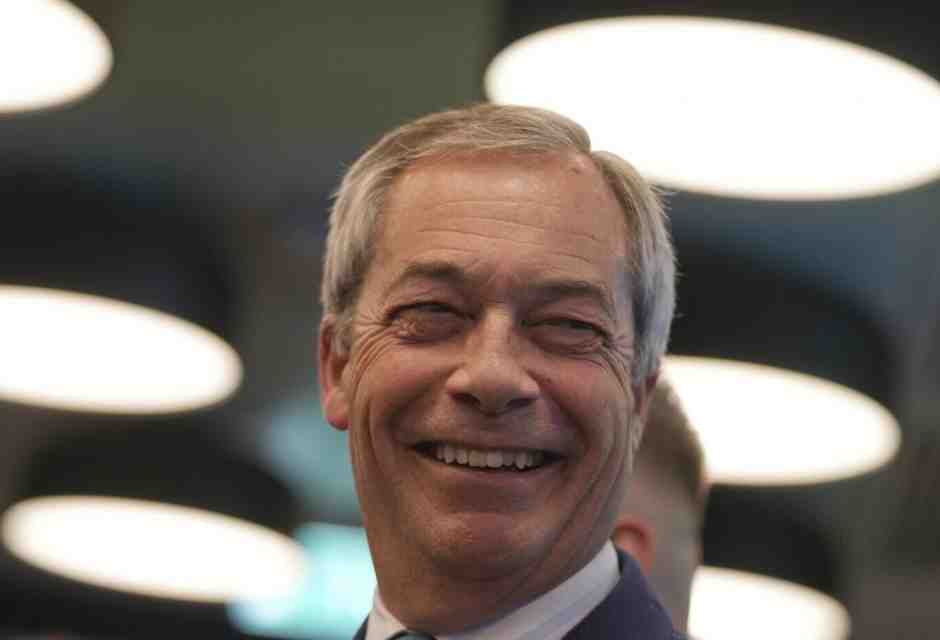 Nigel Farage (foto Ap, via LaPresse)