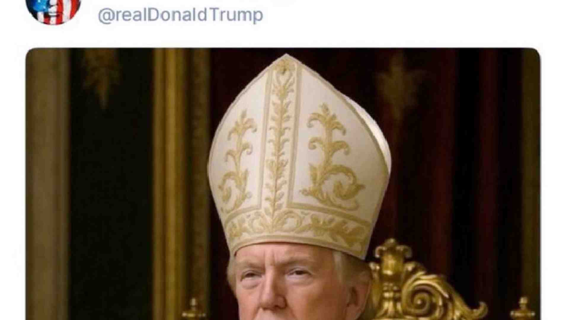 Immagine di La foto fake di Trump vestito da Papa e la reazione dei vescovi Usa